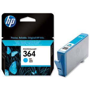 Hewlett Packard [HP] No. 364 Inkjet Cartridge Page Life 300pp Cyan Ref CB318EE Ident: 813F