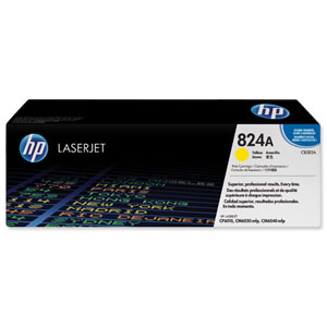 Hewlett Packard [HP] No. 824A Laser Toner Cartridge Page Life 21000pp Yellow Ref CB382A