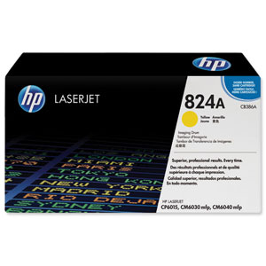 Hewlett Packard [HP] No. 824A Laser Drum Unit Page Life 35000pp Yellow Ref CB386A Ident: 819E