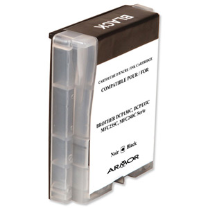 Armor Compatible Ink Cartridge Page Yield 500pp Black [Brother LC970BK/1000BK Equivalent] Ref K12378