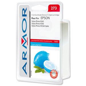 Armor Compatible Ink Cartridge Cyan [Epson T080240 Equivalent] Ref B12319R1