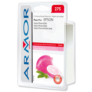 Armor Compatible Ink Cartridge Photo Magenta [Epson T080640 Equivalent] Ref B12321R1