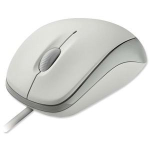 Microsoft 500 v2.0 Mouse Compact Wired Optical 3-Button White Ref U81-00027