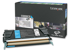 Lexmark Laser Toner Cartridge Return Program Page Life 1500pp Cyan Ref 00C5200CS