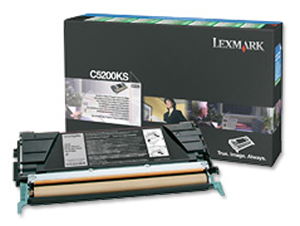 Lexmark Laser Toner Cartridge Return Program Page Life 1500pp Black Ref C5200KS