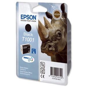 Epson T1001 Inkjet Cartridge DURABrite Ultra Black Ref C13T10014010