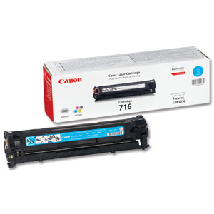 Canon 716C Laser Toner Cartridge Page Life 1500pp Cyan [for LBP5050/5050n] Ref 1979B002 Ident: 799C