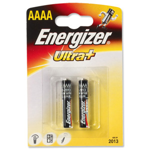 Energizer UltraPlus FSB-2 Battery Alkaline Quad AAAA E96 1.5 V Ref 624625 [Pack 2] Ident: 647B