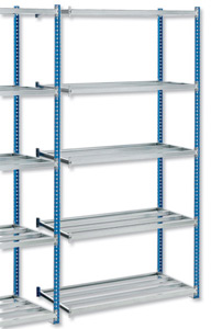 Trexus Plus Quick Shelf Pure Archive Shelving System Extension Bay Archive Unboarded W1000xD500xH2000mm