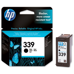 Hewlett Packard [HP] No. 339 Inkjet Cartridge Page Life 800pp 21ml Black Ref C8767EE-abb Ident: 811H