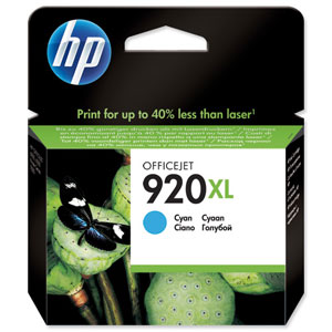 Hewlett Packard [HP] No. 920XL Inkjet Cartridge Page Life 700pp Cyan Ref CD972AE#BGX
