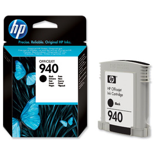 Hewlett Packard [HP] No. 940 Officejet Inkjet Cartridge Page Life 1000pp Cartridge Black Ref C4902AE Ident: 813D