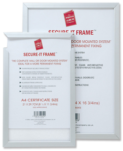 Photo Frame Secure Non Glass Front A2 Aluminium