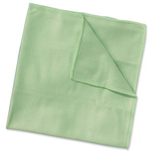 Wypall Microfibre Cleaning Cloths for Dry or Damp Multisurface Use Green Ref 8396 [Pack 6]