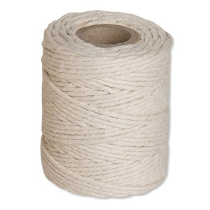 String Cotton Thin 125g 156m White [Pack 12]