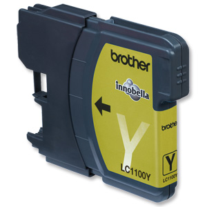 Brother Inkjet Cartridge Page Life 750pp Yellow Ref LC1100HYY