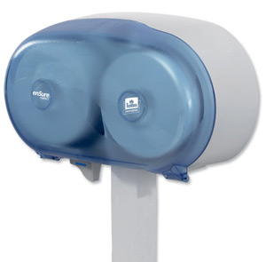 Lotus enSure Compact Dispenser Wall-mounted for Coreless Toilet Roll Lockable Blue Ref 5022251