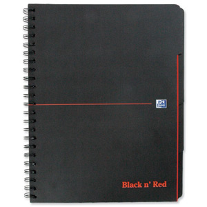 Black n Red Project Book Polypropylene Cover Wirebound 90gsm 200pp A4 Plus Ref 100080730 [Pack 3]