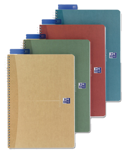 Oxford Office Notebook Recycled Twin Wirebound 90gsm Ruled 90x140mm Ref N002338 [Pack 5]
