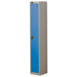 Trexus Plus 1 Door Locker Nest of 1 ACTIVECOAT W305xD305xH1780mm Silver Blue Ref 862671