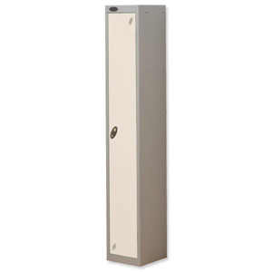 Trexus Plus 1 Door Locker Nest of 1 Extra Depth ACTIVECOAT W305xD460xH1780mm Silver White Ref 862817