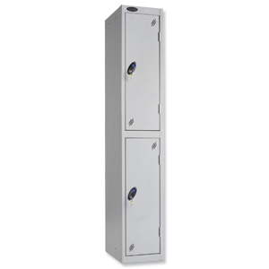 Trexus Plus 2 Door Locker Nest of 1 ACTIVECOAT W305xD305xH1780mm Silver Ref 863189