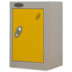 Trexus Plus Nesting Quarto Locker ACTIVECOAT 305x305x480mm Silver Yellow Ref 865634