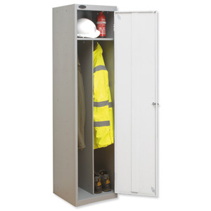 Trexus Clean Dirty Locker W460xD460xH1780 Silver White