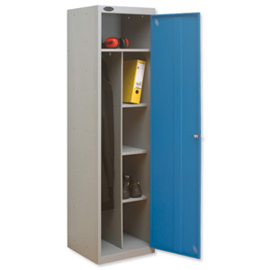 Trexus Uniform Locker W460xD460xH1780 Silver Blue