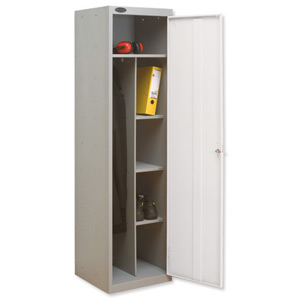 Trexus Uniform Locker W460xD460xH1780 Silver White