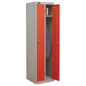 Trexus Twin Locker W460xD460xH1780 Silver Red