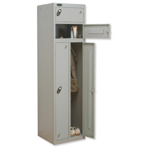 Trexus 2 Person Locker W460xD460xH1780 Silver