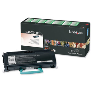 Lexmark Laser Toner Cartridge High Yield Page Life 15000pp Black Ref E460X11E Ident: 824K