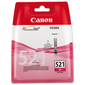 Canon CLI-521M Inkjet Cartridge Magenta Ref 2935B001AA