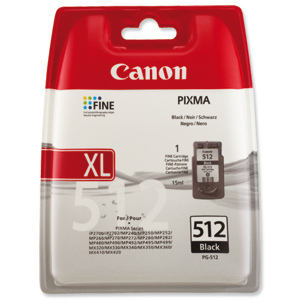 Canon PG-512 Inkjet Cartridge Page Life 401pp Black Ref 2969B001AA Ident: 796B