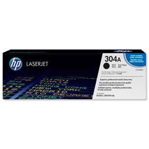 Hewlett Packard [HP] No. 304A Laser Toner Cartridge Page Life 3500pp Black Ref CC530A