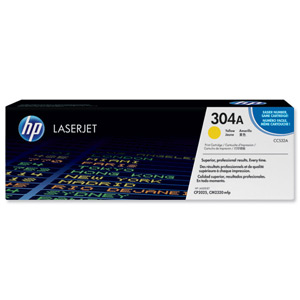 Hewlett Packard [HP] No. 304A Laser Toner Cartridge Page Life 2800pp Yellow Ref CC532A Ident: 816E