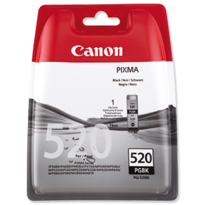 Canon PGI-520BK Inkjet Cartridge 19ml Page Life 324pp Black Ref 2932B001