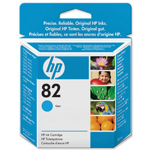 Hewlett Packard [HP] No. 82 Inkjet Cartridge 28ml Cyan Ref CH566A