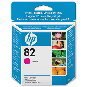 Hewlett Packard [HP] No. 82 Inkjet Cartridge 28ml Magenta Ref CH567A Ident: 810D