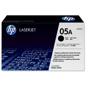 Hewlett Packard [HP] No. 05A Laser Toner Cartridge Page Life 2300pp Black Ref CE505A Ident: 814B