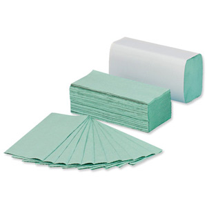 5 Star C Fold Paper Towels 144 Towels Per Sleeve Sheet Size 230x305mm Green [Pack 20]