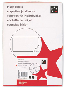 5 Star Addressing Labels Inkjet 16 per Sheet 99.1x34mm White [1600 Labels]