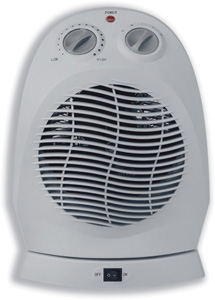 Heatrunner Fan Heater Oscillating with Safety Cut-out 3 Settings 800W 1200W 2000W Ref NFD20