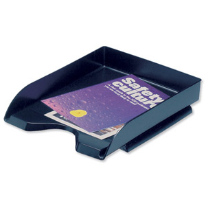 5 Star Letter Tray Self-stacking W260xD345xH64mm 400 Sheets Black