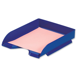 5 Star Letter Tray Self-stacking W260xD345xH64mm 400 Sheets Blue