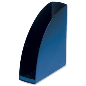 5 Star Magazine Rack File Low Sill A4 Plus and Portrait Foolscap Blue