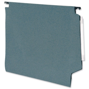 5 Star Lateral Files Manilla Heavyweight with Clear Tabs and Inserts W330mm Green Ref 100331405 [Pack 50]
