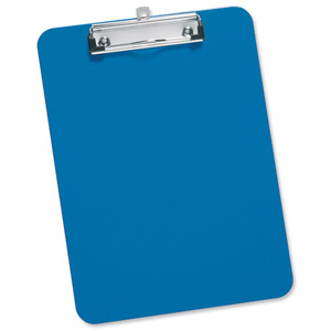 5 Star Clipboard Plastic Durable with Rounded Corners A4 Blue