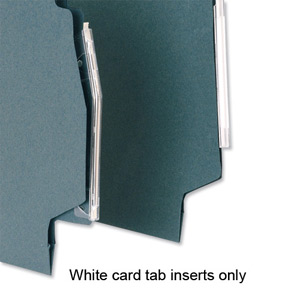 5 Star Inserts Card for Lateral File Tabs White Ref 100331407 [Pack 50]